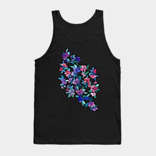 Southern Summer Floral - navy + colors Tank Top